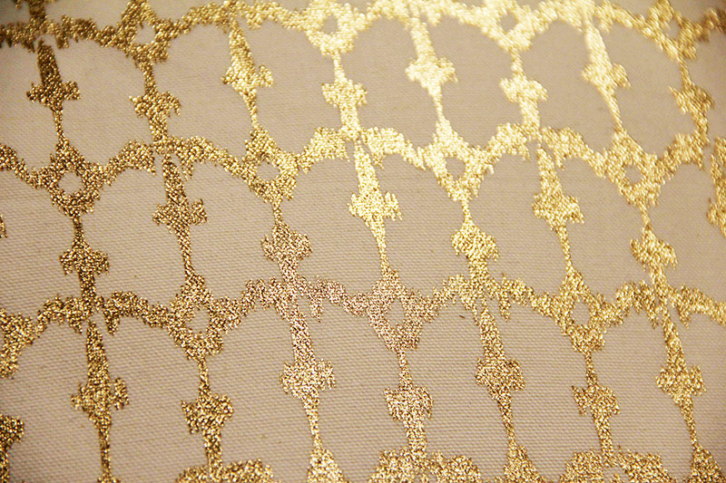 white and gold foil Cushion - Wedding Hire