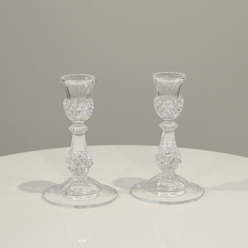Crystal Candlesticks 2 - Major and Minor - Wedding and Party Hire