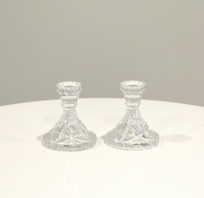Crystal Candlesticks 3 - Major and Minor - Wedding and Party Hire