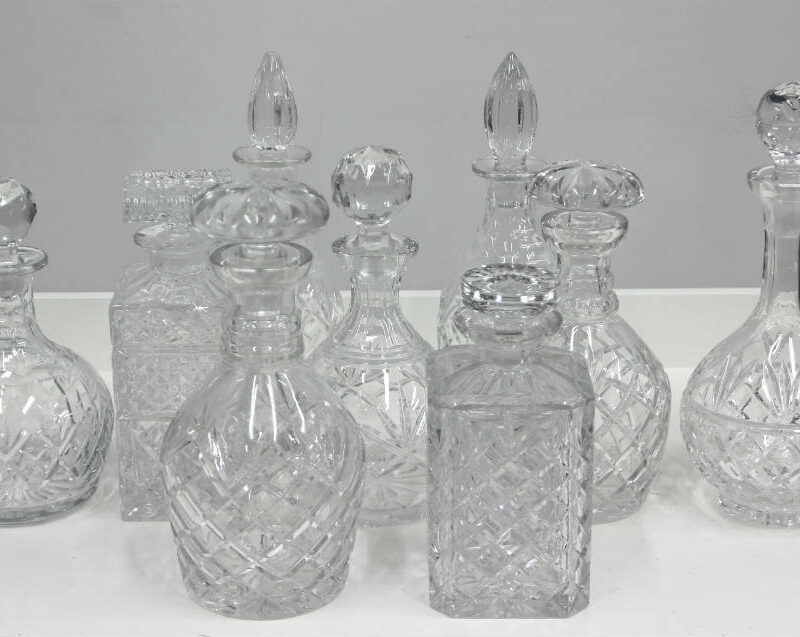 Crystal Decanters - Major and Minor - Wedding and Party Hire Wanaka