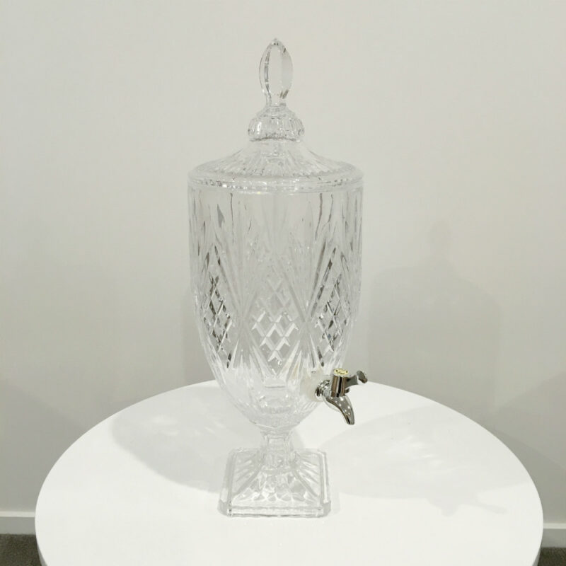 Drink Dispenser - Cut Glass - Wedding Hire - Wedding Hire Wanaka - Major and Minor Hire