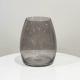 Louve Glass Vase Grey - Major and Minor - Wedding and Party Hire Wanaka