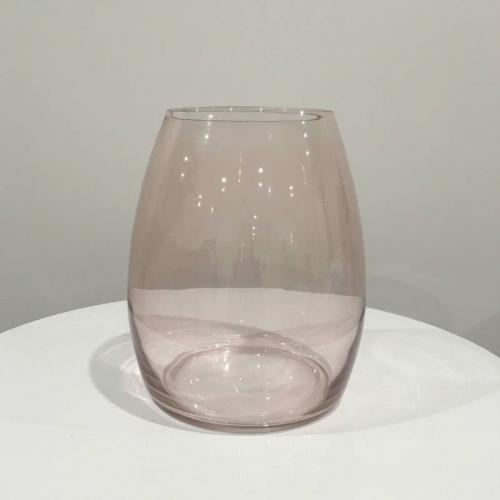 Louve Glass Vase Pink - Major and Minor - Wedding and Party Hire Wanaka