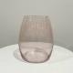 Louve Glass Vase Pink - Major and Minor - Wedding and Party Hire Wanaka