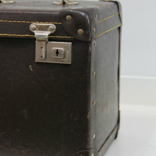 Suitcase Closeup Brown small - Major and Minor - Wedding and Party Hire