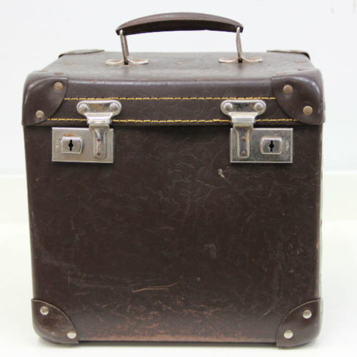 Suitcase small brown - major and minor - wedding and party hire wanaka