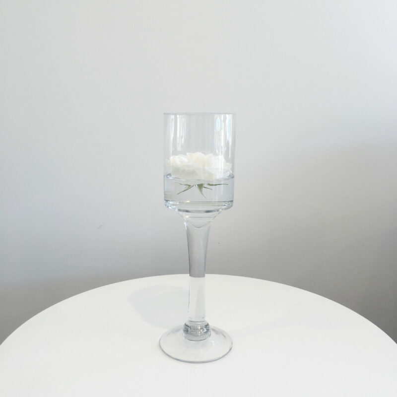 Stemmed Glass Candleholder - Small Wanaka Wedding Hire - Wedding Hire Wanaka - Event Hire