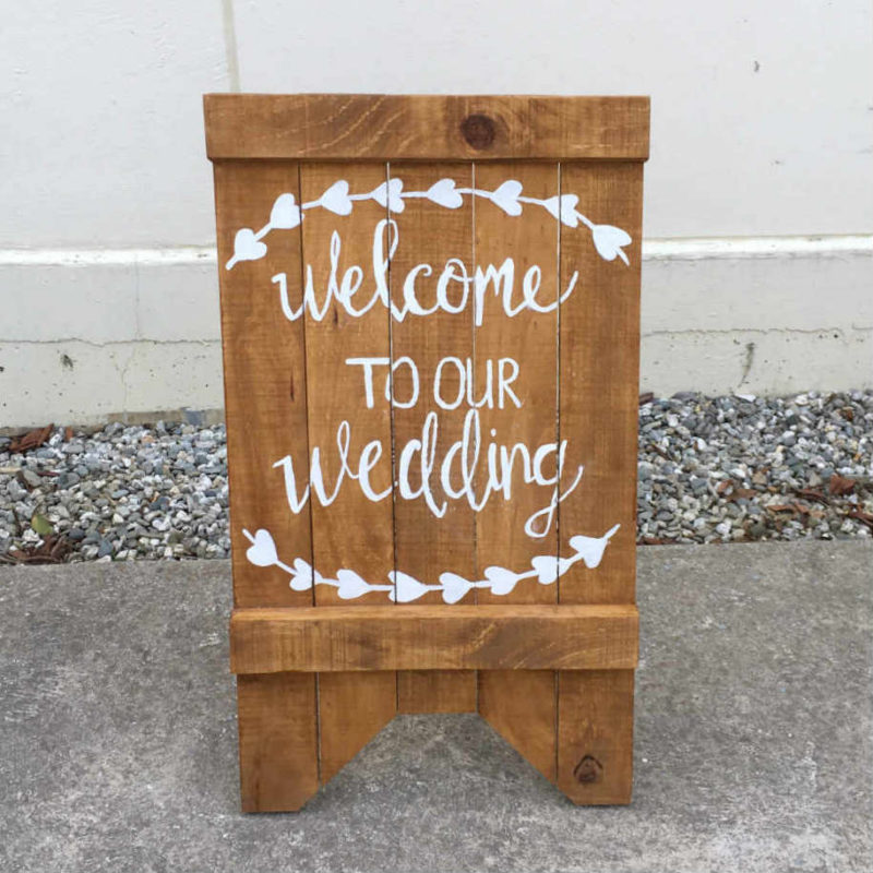 Wedding sign - Major and Minor - Wedding Hire - Wanaka Hire - Events and Weddings