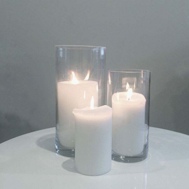 Glass Cylinder - Large Medium - Wanaka Wedding Hire - Queenstown Weddings and Events