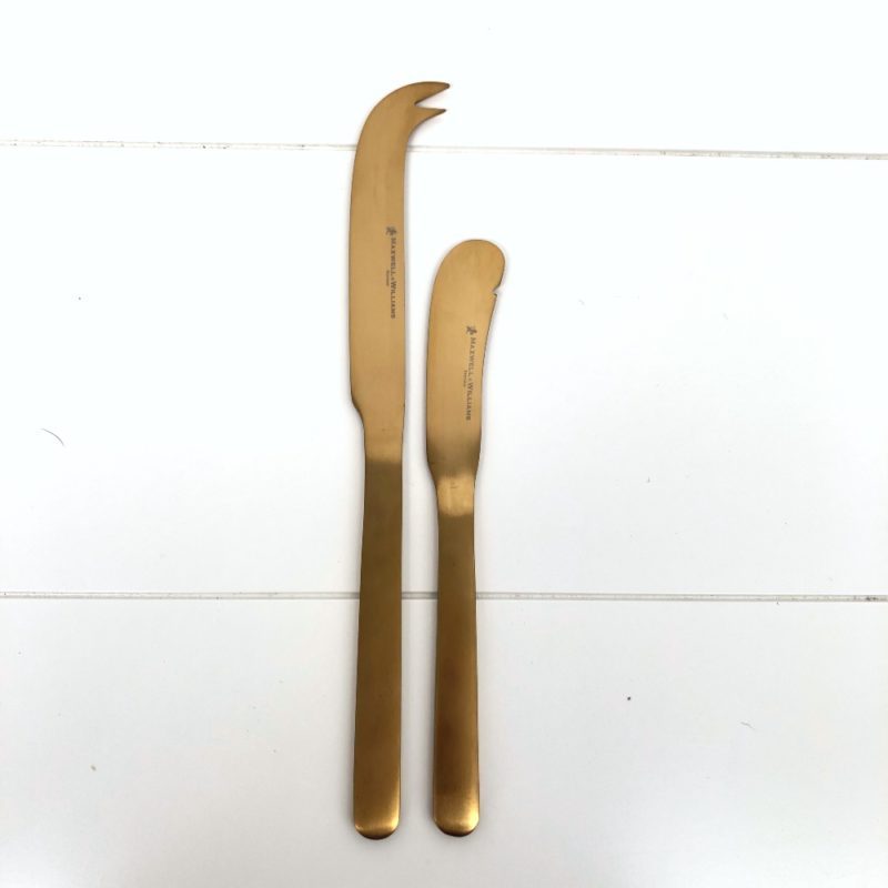 Gold Cheese Knife Set _ Wanaka Weddings and Events _ Major and Minor Hire