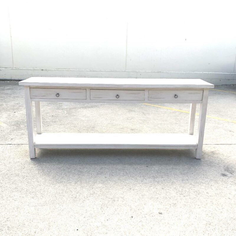 White Wash Console | Wanaka Weddings and Events | Major and Minor Hire