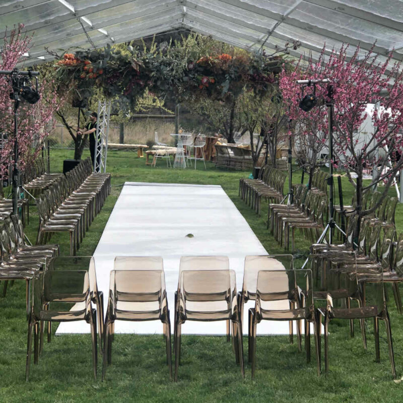 Acrylic Chairs - Setup - Major and Minor - Wedding and Event Hire - Wanaka Hire - Queenstown Hire