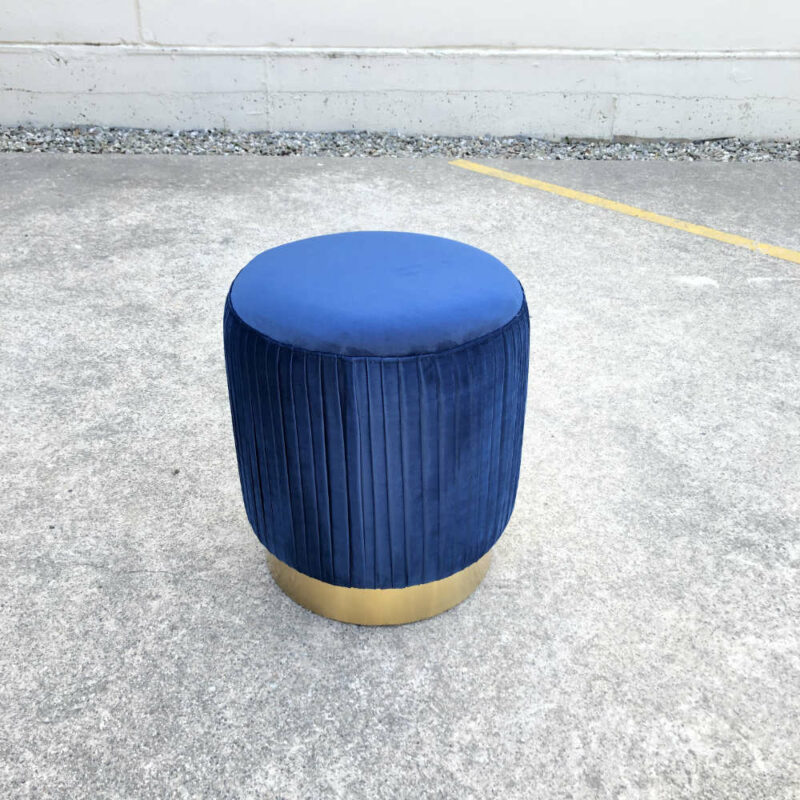 Ritz Ottoman Blue - Wanaka Wedding Hire - Wanaka Wedding and Events - Queenstown Furniture