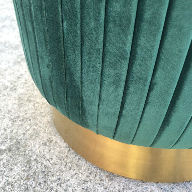 Ritz Ottoman Emerald - Bottom - Wanaka Wedding Hire - Queenstown Wedding Hire - Event Furniture