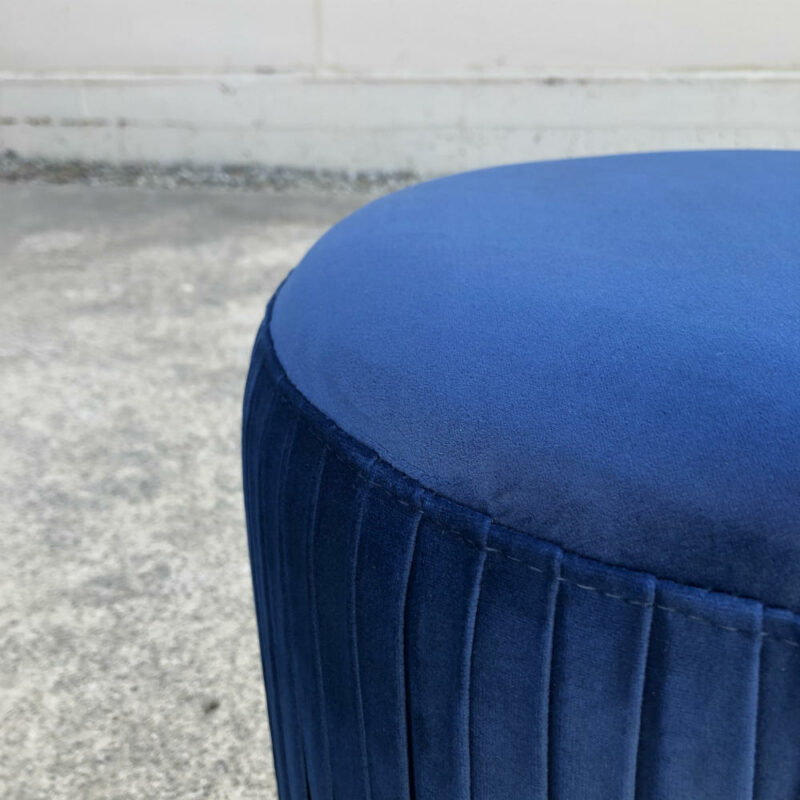 Ritz Ottoman Blue Closeup - Wanaka Wedding Hire - Wanaka Wedding and Events - Queenstown Furniture