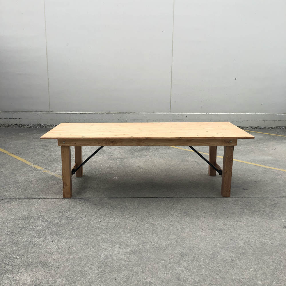 Wooden Dining Table - Wanaka Wedding Hire - Weddings Events Furniture