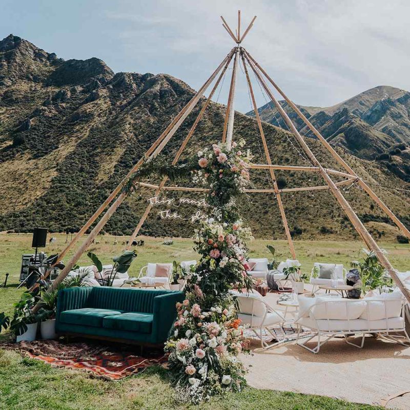 White Outdoor Furniture _ Styled _ Wanaka Wedding Hire _ Queenstown Wedding Hire _ Major and Minor