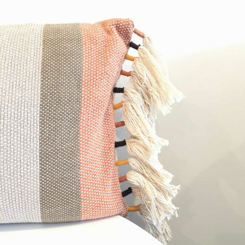 Striped Cushion - Side Closeup - Wanaka Wedding Hire - Event Hire - Wedding Planning