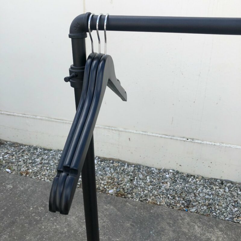 Clothes Rack Black | Close Up | Wanaka Wedding Hire | Queenstown Event Hire