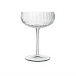 Fluted Coupe Glass | Major and Minor Wedding Hire Wanaka | Queenstown Events