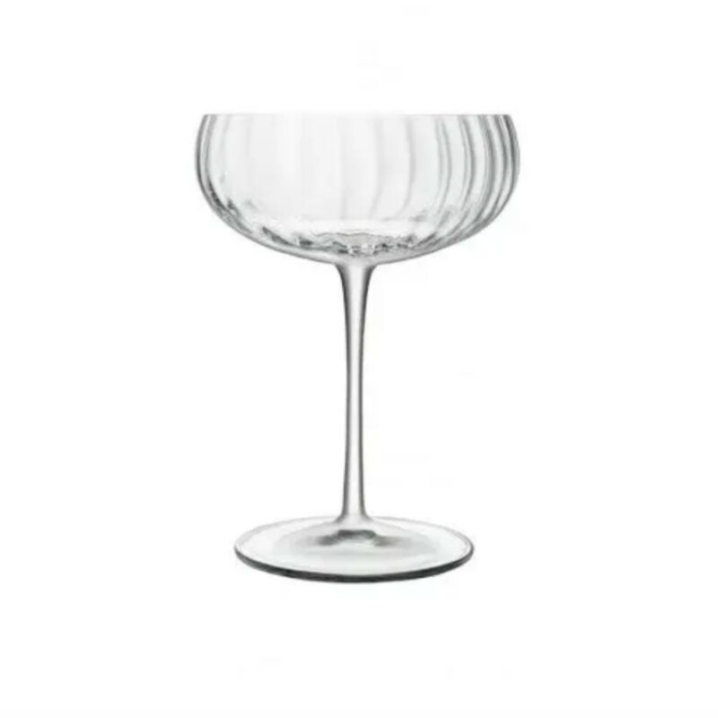 Fluted Coupe Glass | Major and Minor Wedding Hire Wanaka | Queenstown Events