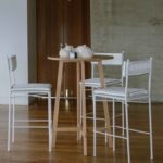 Wire Barstool Dressed - Major and Minor Hire Wanaka